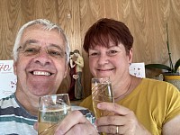 Me with my wife celebrating 40 years married in 2022